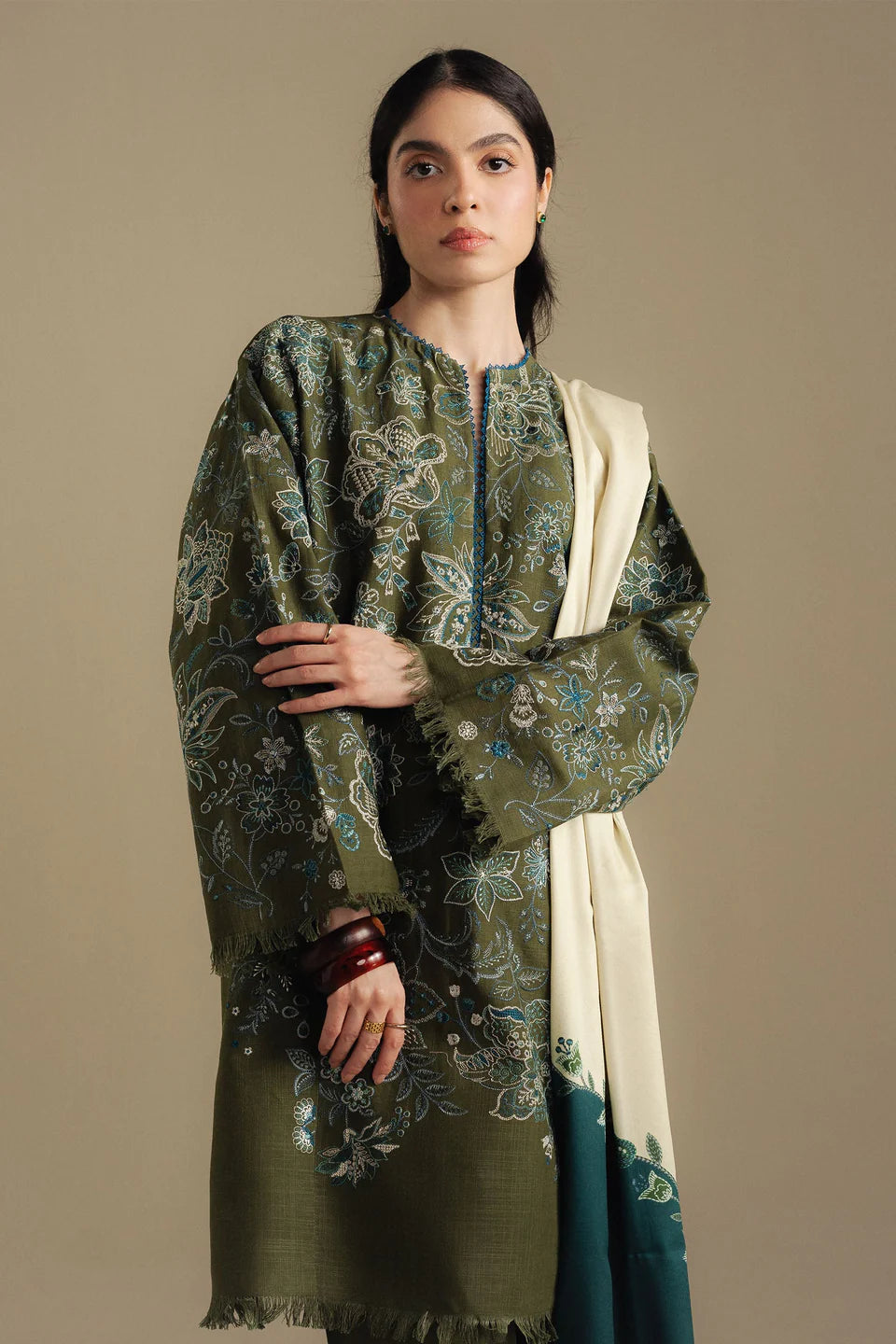 Mist 2A  | Coco By Zara Shahjahan Winter Edit| Unstitched Collection 2025