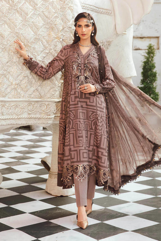 Maria B Mprints Rani Mahal Fall | Design # 3B Unstitched | Collection 2025