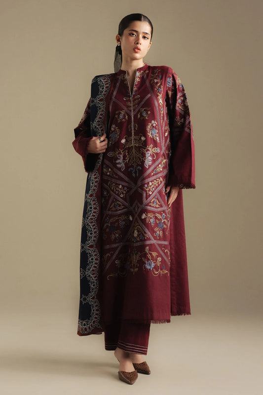 Coral 4B | Coco By Zara Shahjahan Winter Edit| Unstitched Collection 2025