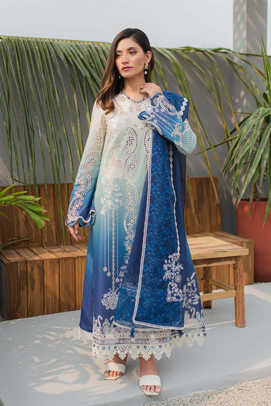 JK-07 ELZA | Qalamkar | Qline Lawn Collection 2024