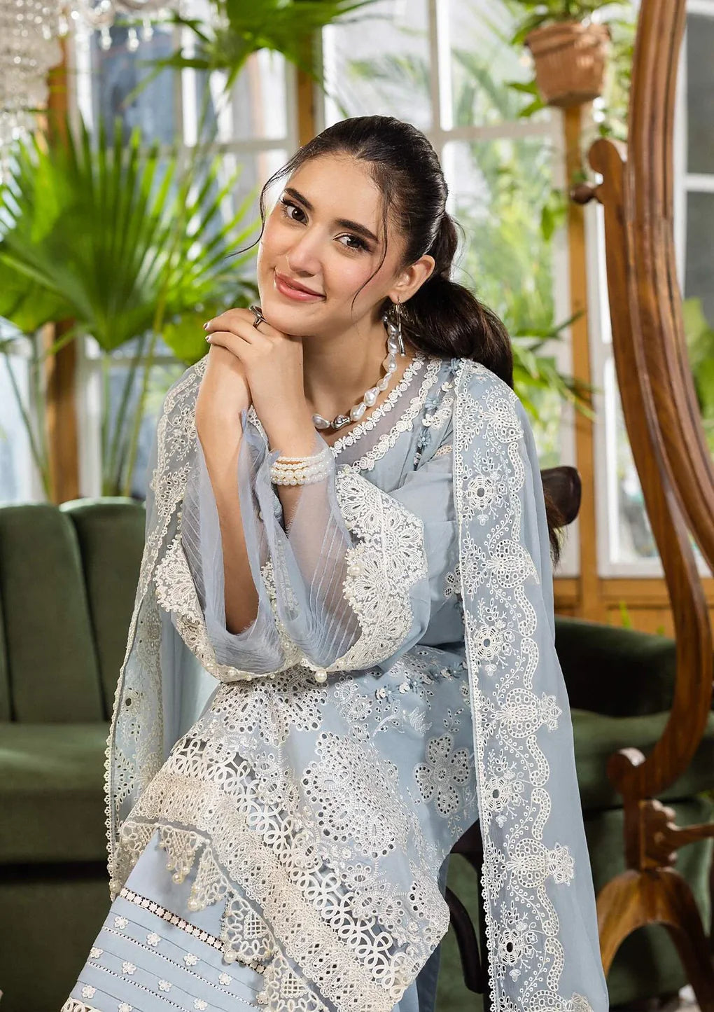 EEC-3B SKY DREAM | Elaf | E Craft Chikankari Collection 2025