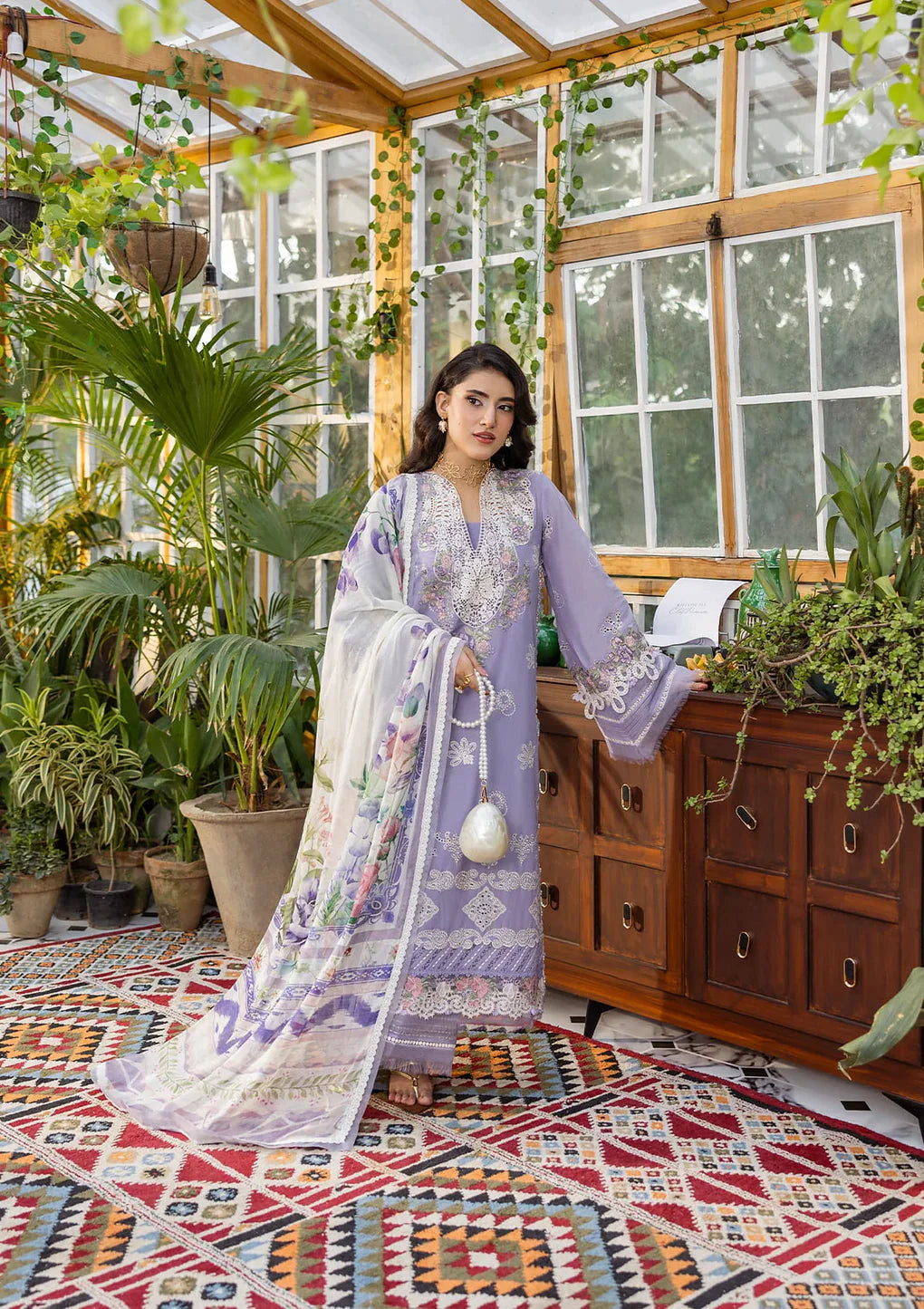 EEC-5A LAVENDER LOVE | Elaf | E Craft Chikankari Collection 2025