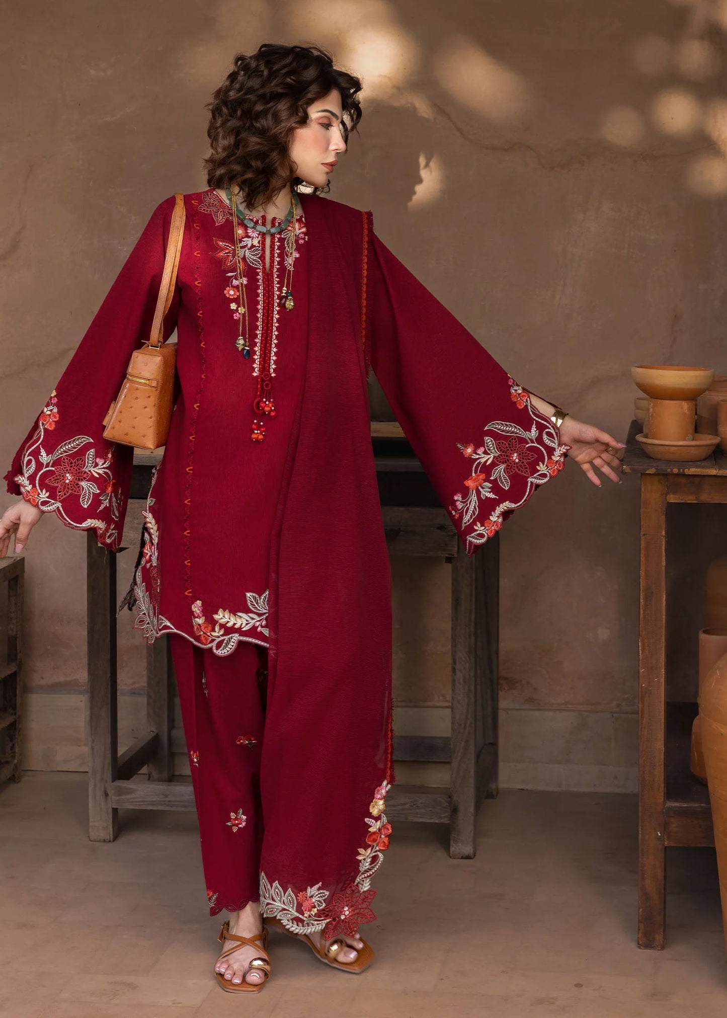 Nina Nakhray | Crimson Mitti Winter Pret Collection 2025