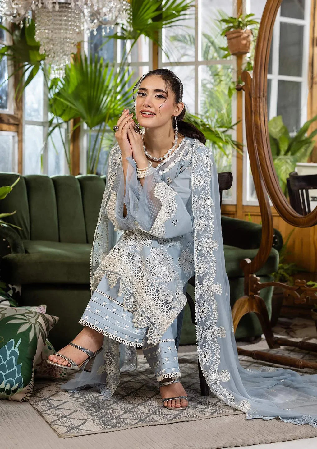EEC-3B SKY DREAM | Elaf | E Craft Chikankari Collection 2025