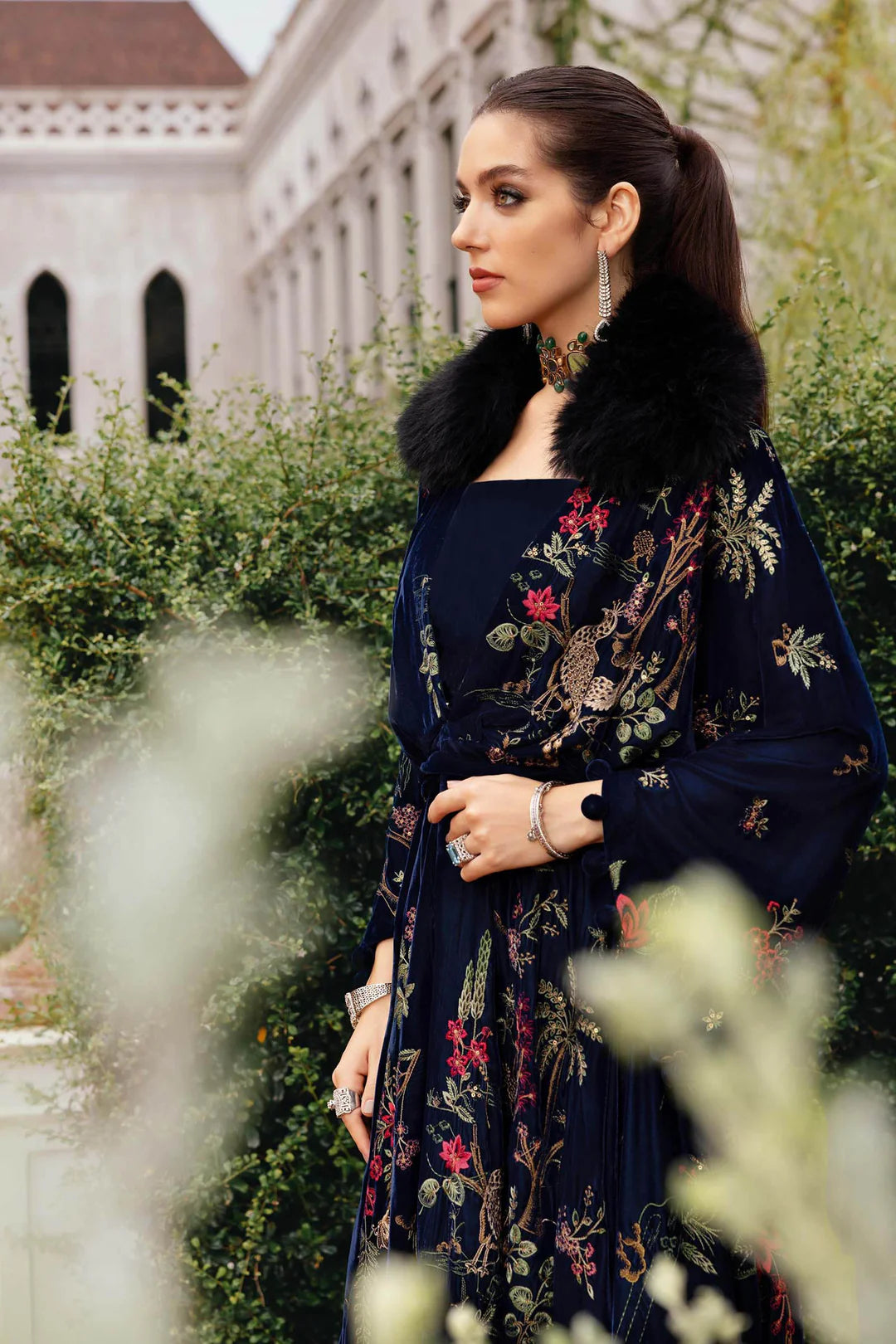 WL-1312-Navy Blue | Maria B Winter Luxe Collection 2025