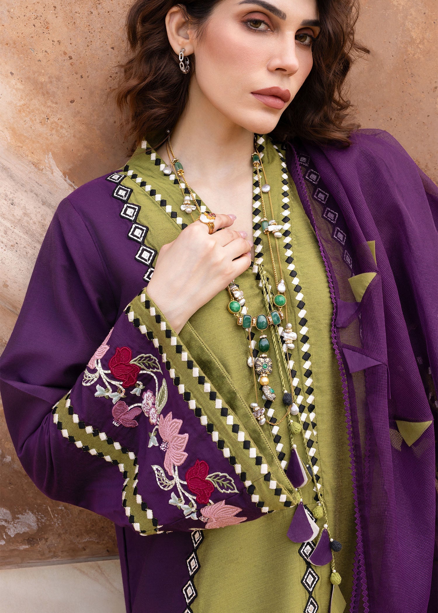 Rani Vogue (Plum) | Crimson Mitti Winter Pret Collection 2025