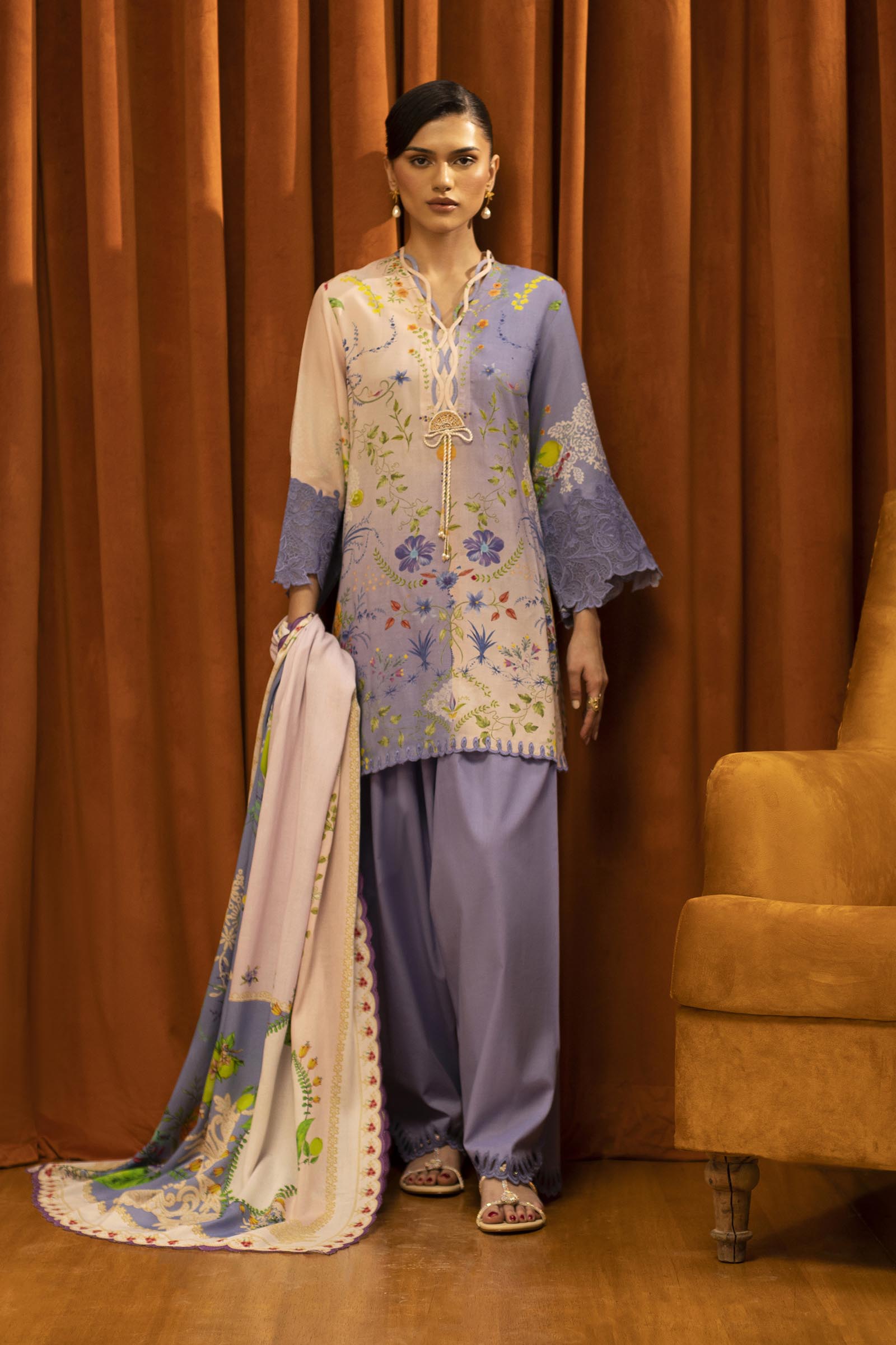 M253-017B-3CY | Sana Safinaz Muzlin Winter Collection 2025