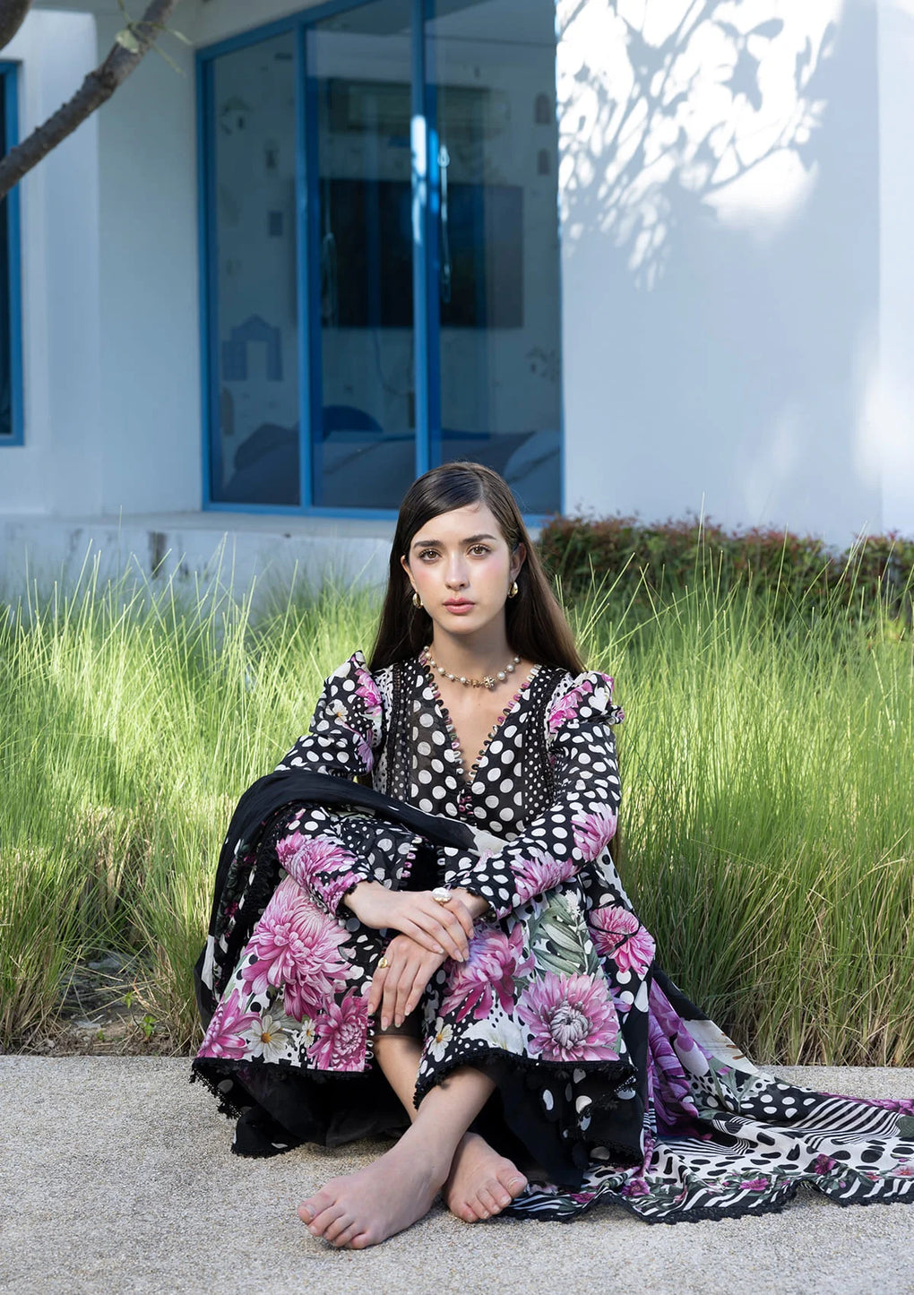 EPN-1B POIS & HER | Elaf | Santorini Prints Lawn Unstitched Collection 2026
