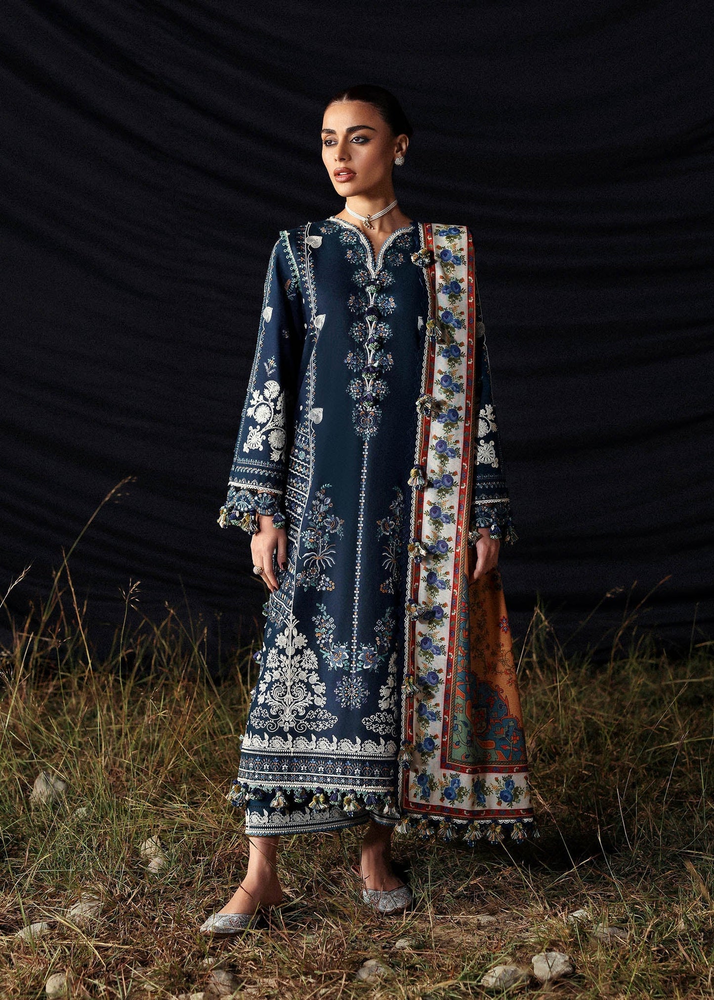 Chashm - e- Bahr | Hussain Rehar Khaddar Winter Collection 2025