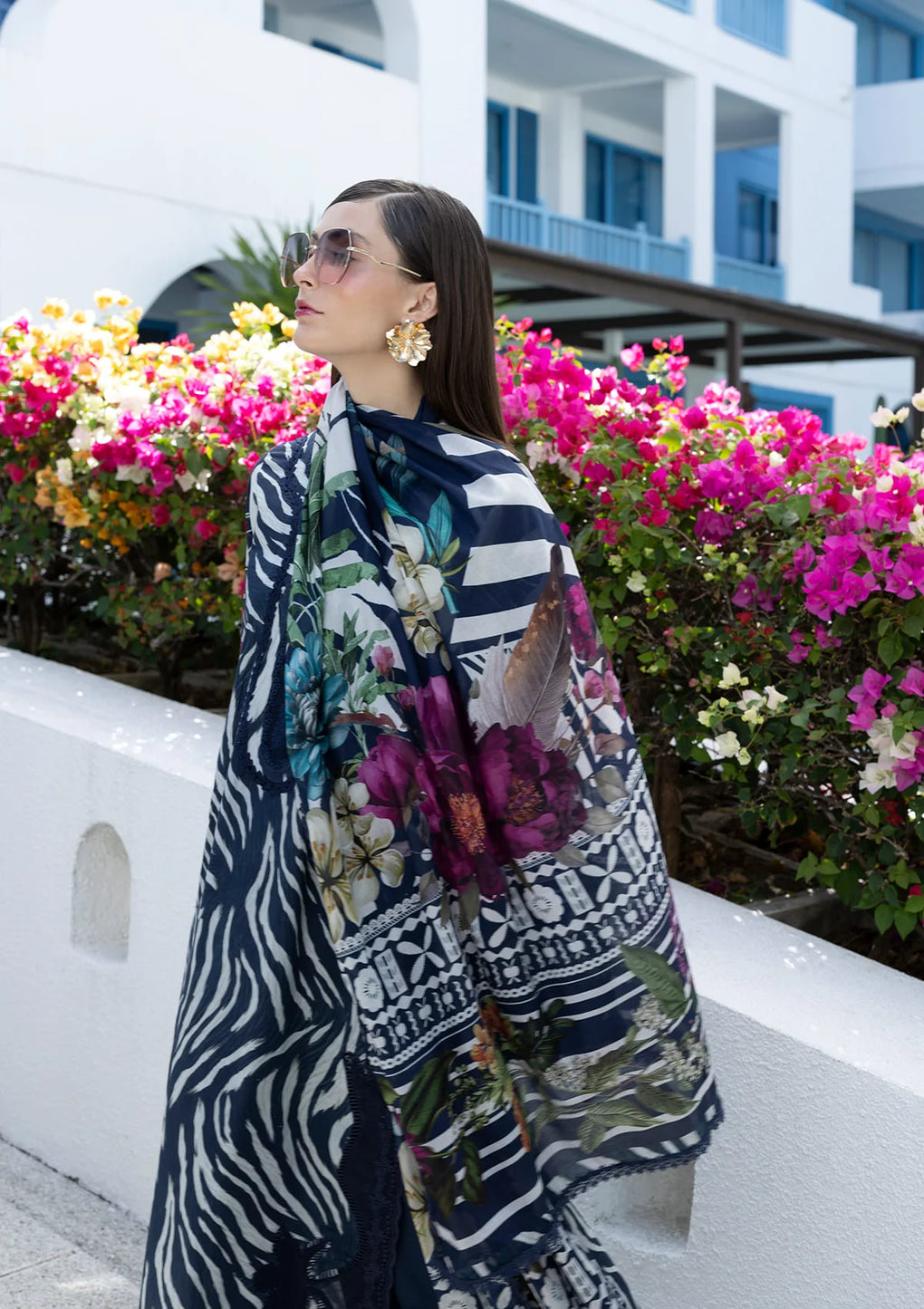 EPN-3A STARRY NIGHT | Elaf | Santorini Prints Lawn Unstitched Collection 2026