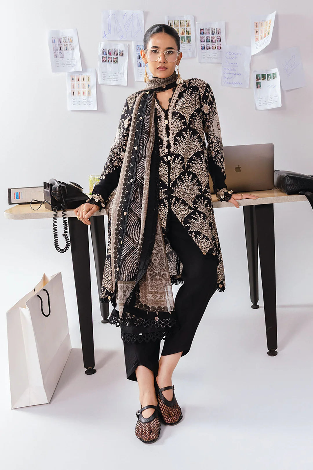 MB-CUS25-1108A | M Basic By Maria B Winter Unstitched Collection 2025