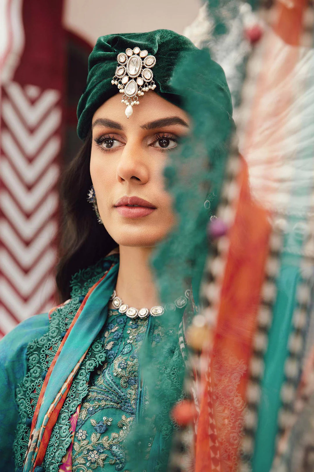 Maria B Mprints Rani Mahal Fall | Design # 10B Unstitched | Collection 2025