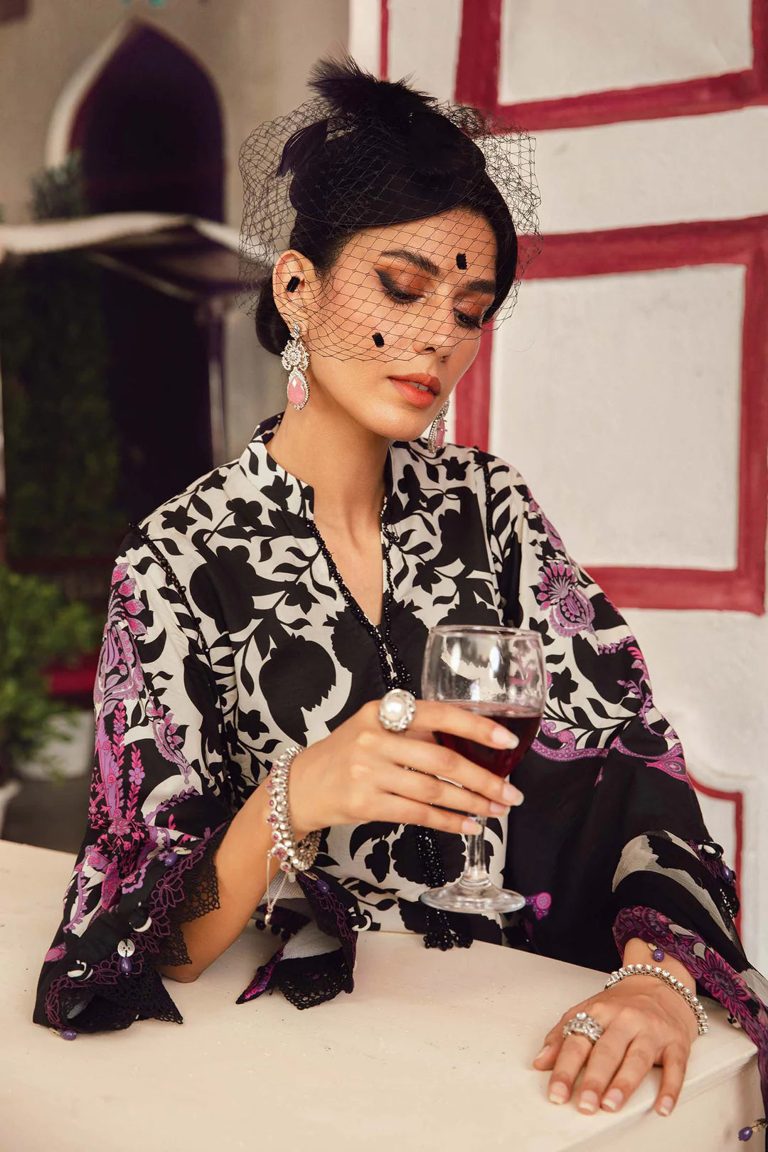 Maria B Mprints Rani Mahal Fall | Design # 4B Unstitched | Collection 2025