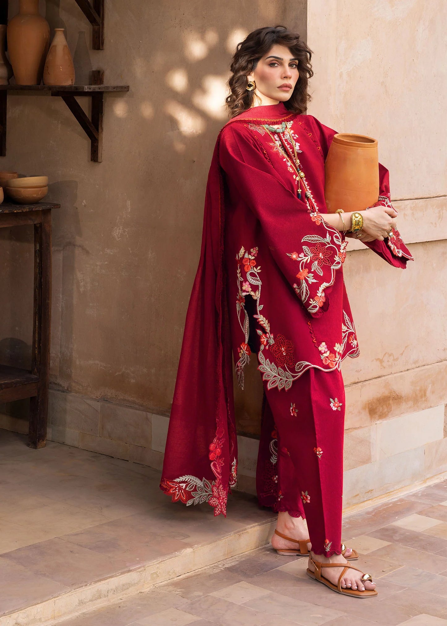 Nina Nakhray | Crimson Mitti Winter Pret Collection 2025