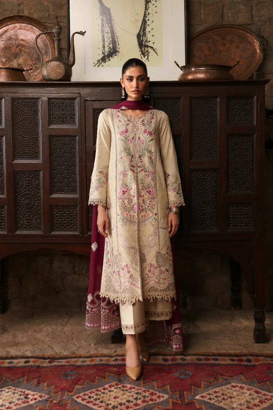 LM-01 FAYE | Qalamkar | Qlinekari Linen Collection 2024