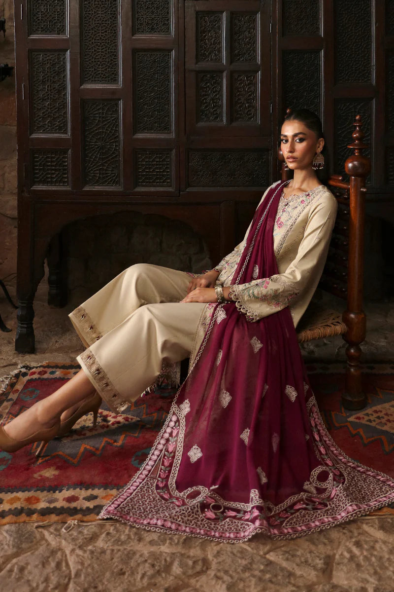 LM-01 FAYE | Qalamkar | Qlinekari Linen Collection 2024