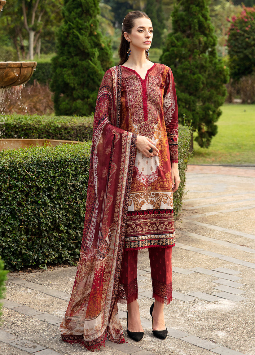 AMARYLLIS (GL-L-24V1-09) | Gulaal | Springtime Ballet Unstitched Lawn 2024