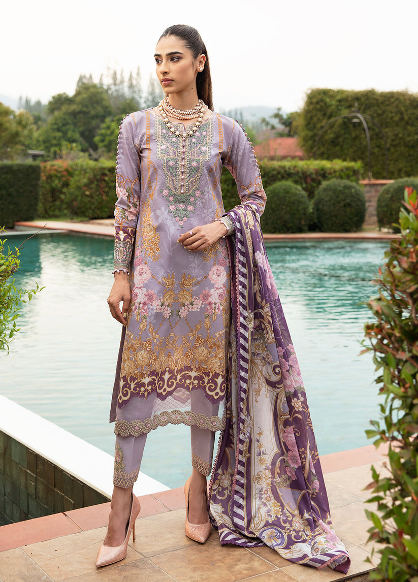 LAVANDE (GL-L-24V1-05) | Gulaal | Springtime Ballet Unstitched Lawn 2024