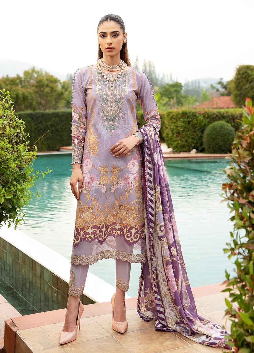 LAVANDE (GL-L-24V1-05) | Gulaal | Springtime Ballet Unstitched Lawn 2024