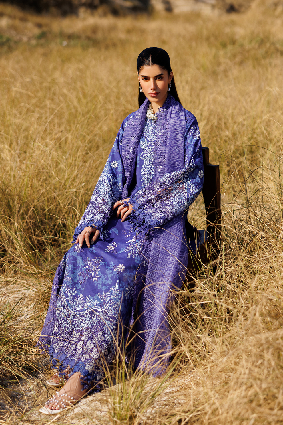 PETAL PULSE |  Emaan Adeel | Sunlit Groove Luxury Lawn Unstitched Collection 2026