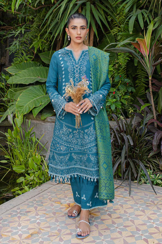 WL-08 SOLENE | Qalamkar | Qline Linen Collection 2023