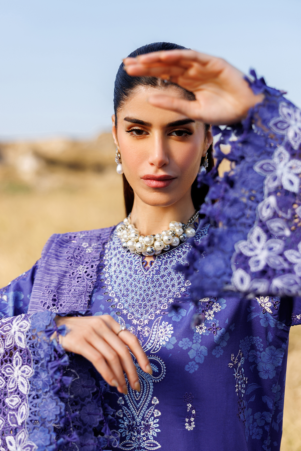 PETAL PULSE |  Emaan Adeel | Sunlit Groove Luxury Lawn Unstitched Collection 2026