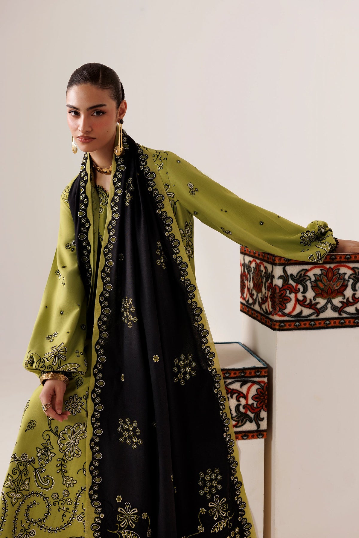 QLW-01 AMARAH | Qalamkar | Qline Linen Collection 2026