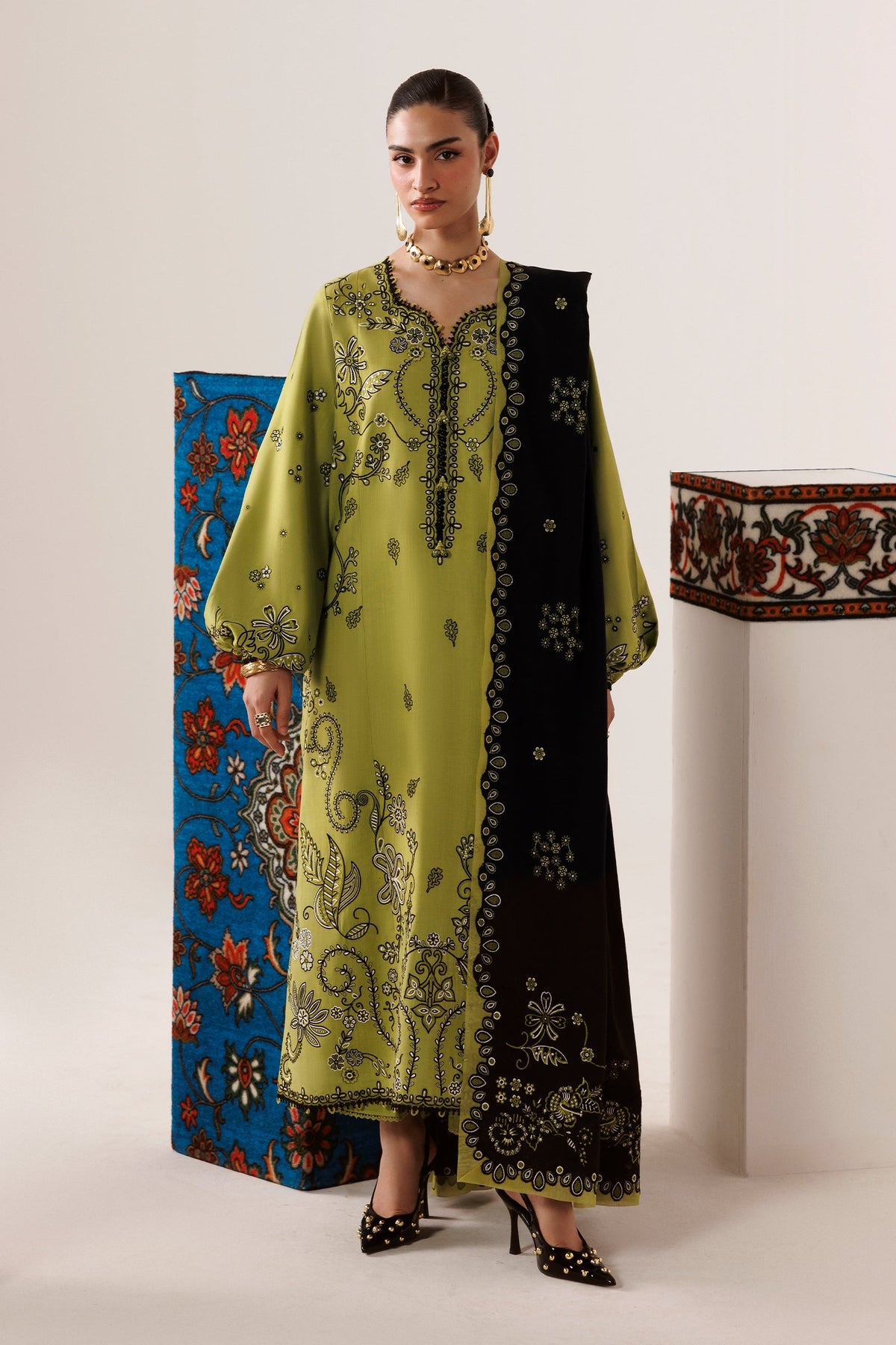 QLW-01 AMARAH | Qalamkar | Qline Linen Collection 2026