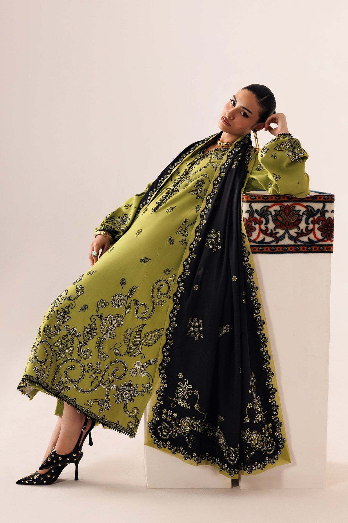 QLW-01 AMARAH | Qalamkar | Qline Linen Collection 2026
