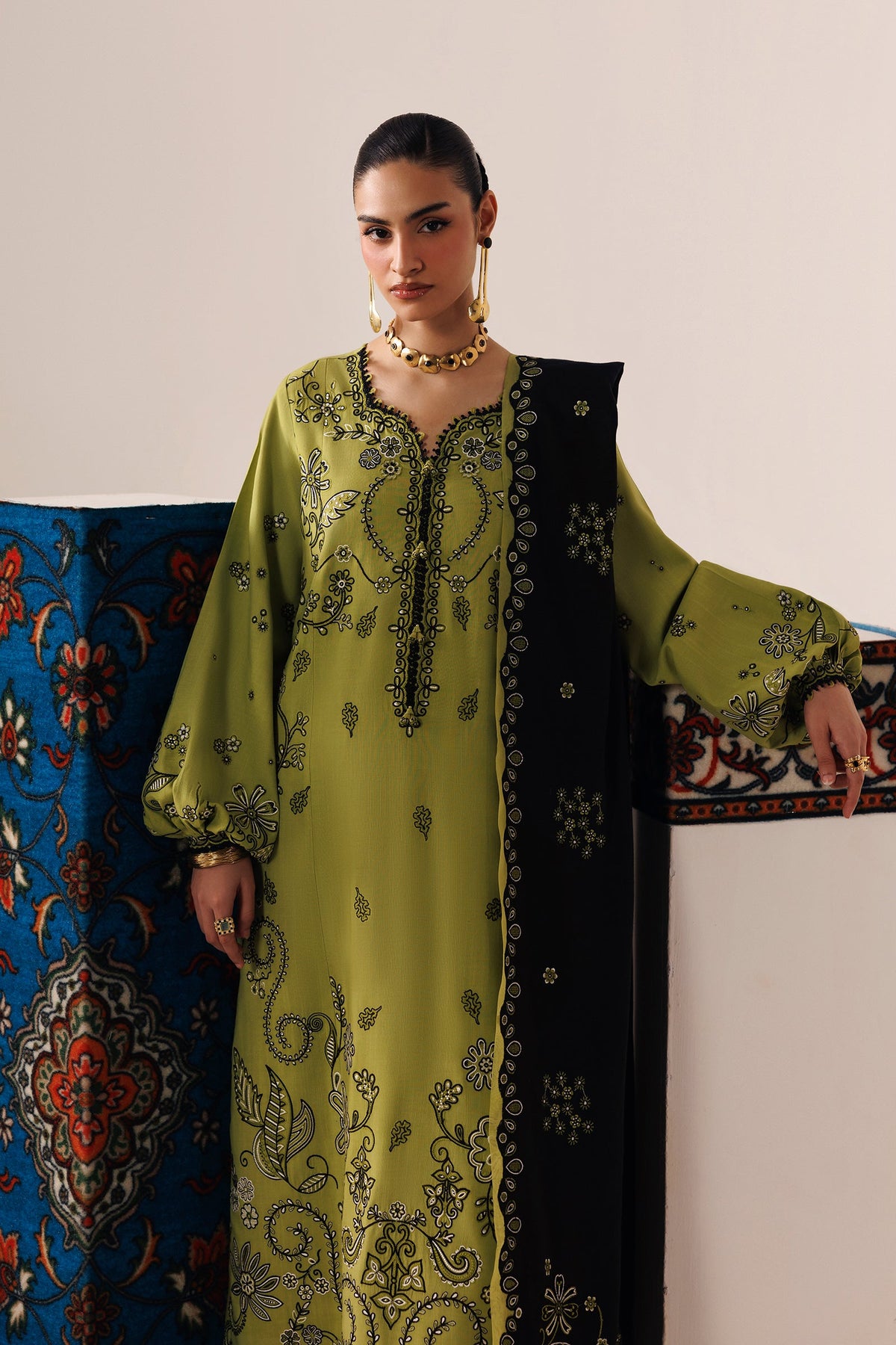 QLW-01 AMARAH | Qalamkar | Qline Linen Collection 2026
