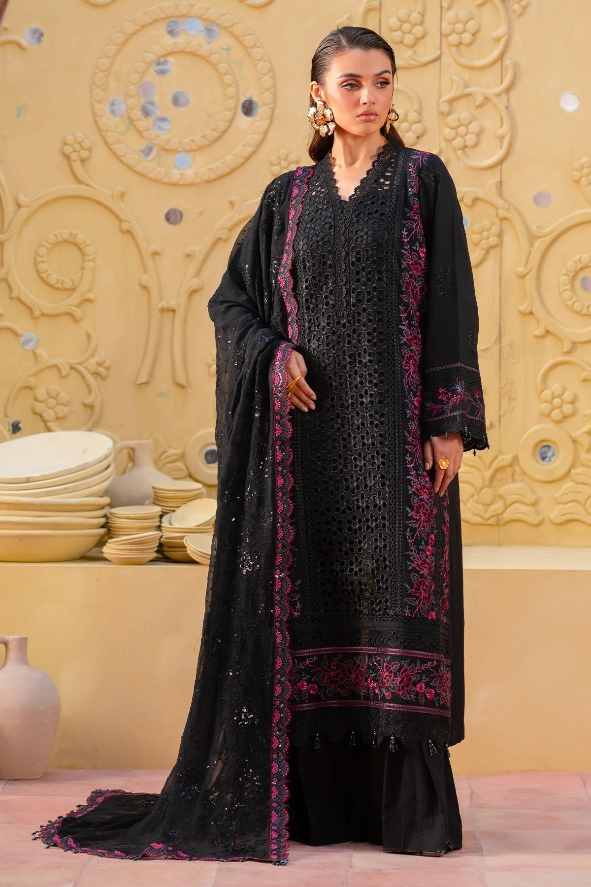 NE-135 | Nureh | Unstitched Karandi Collection 2025