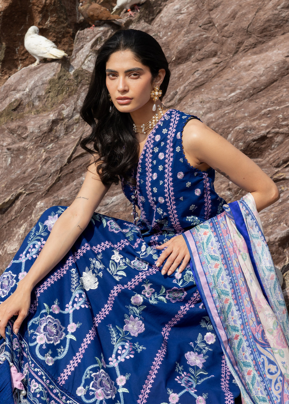 Neel | Sadaf Fawad Khan | Siraa Luxury Lawn Collection 2026