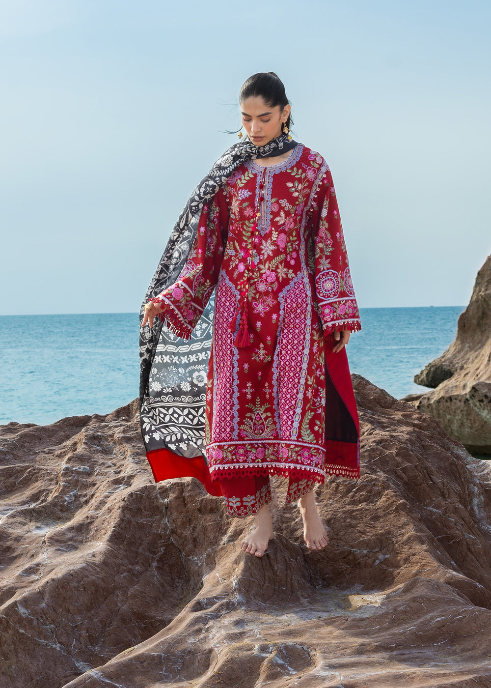 Laal | Sadaf Fawad Khan | Siraa Luxury Lawn Collection 2026