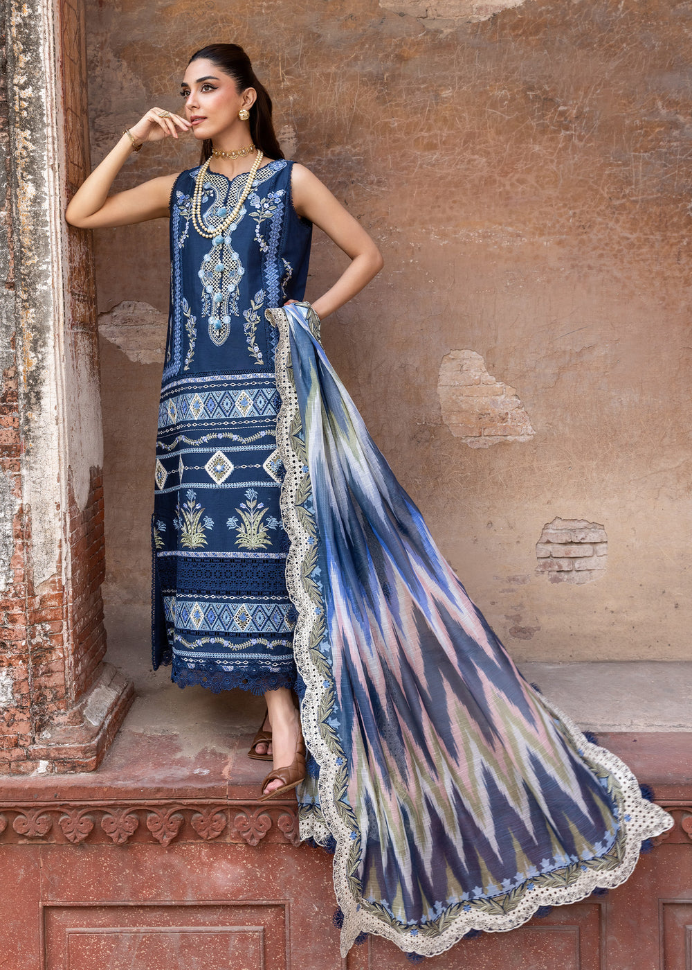 RUNA-8-B | Saira Shakira | Breeze Luxury Lawn Collection 2026