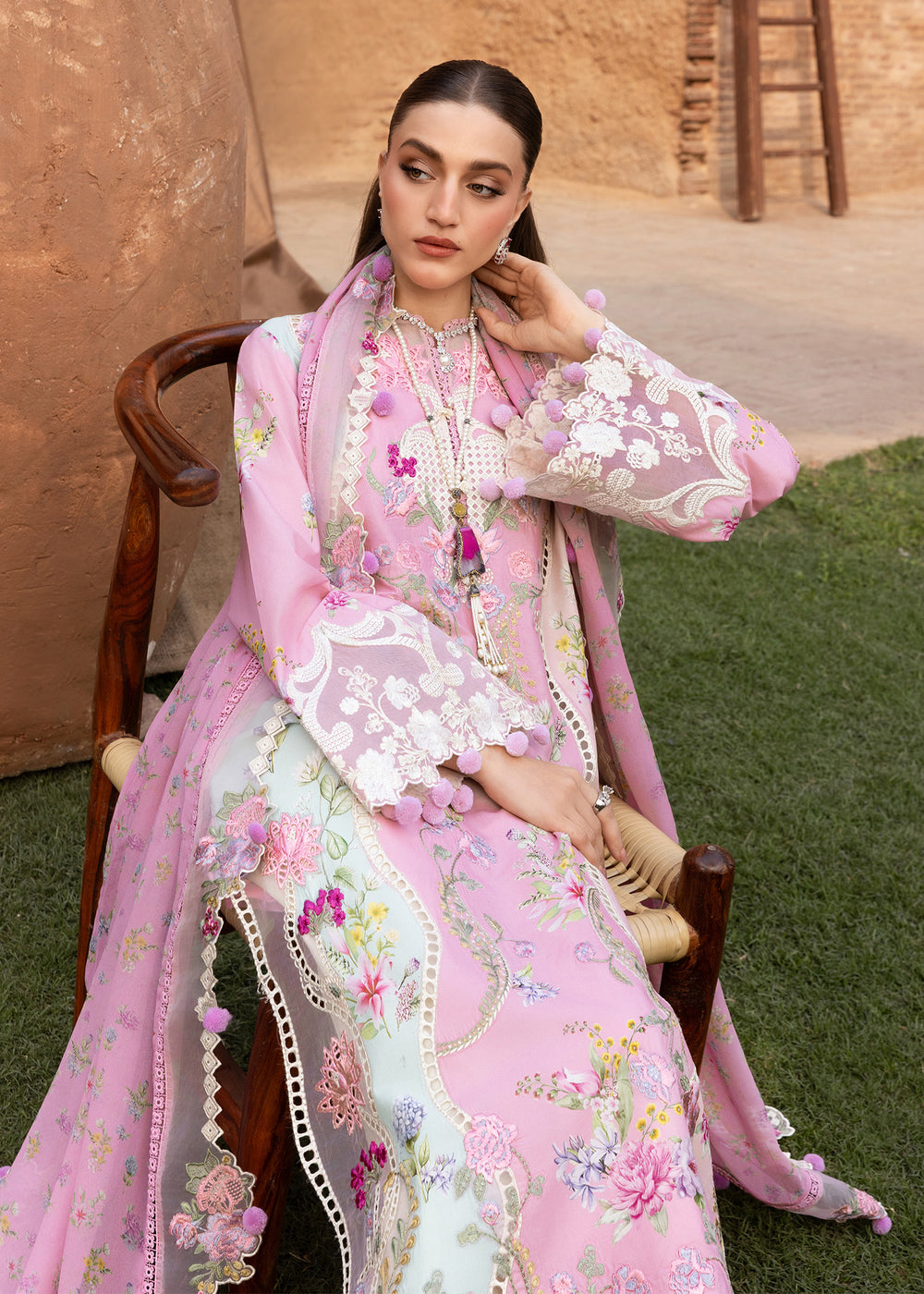 FAYE-7-A | Saira Shakira | Breeze Luxury Lawn Collection 2026