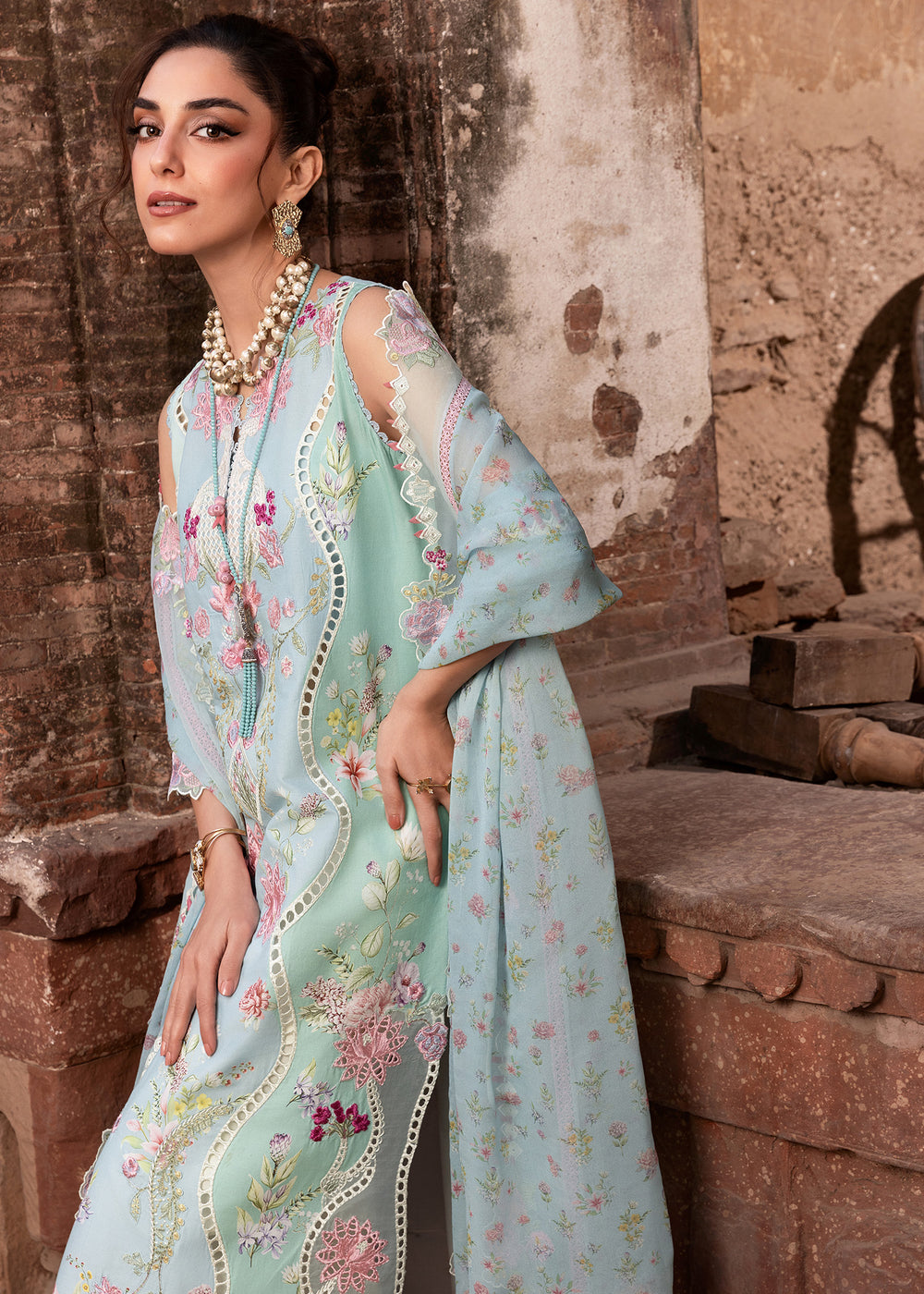FAYE-7-B | Saira Shakira | Breeze Luxury Lawn Collection 2026
