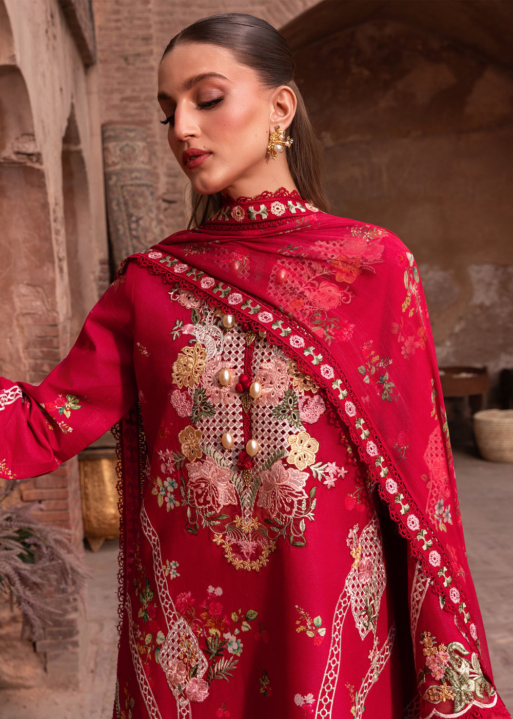 ROSE-6-A | Saira Shakira | Breeze Luxury Lawn Collection 2026