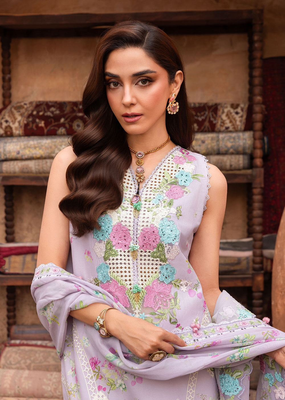 ROSE-6-B | Saira Shakira | Breeze Luxury Lawn Collection 2026
