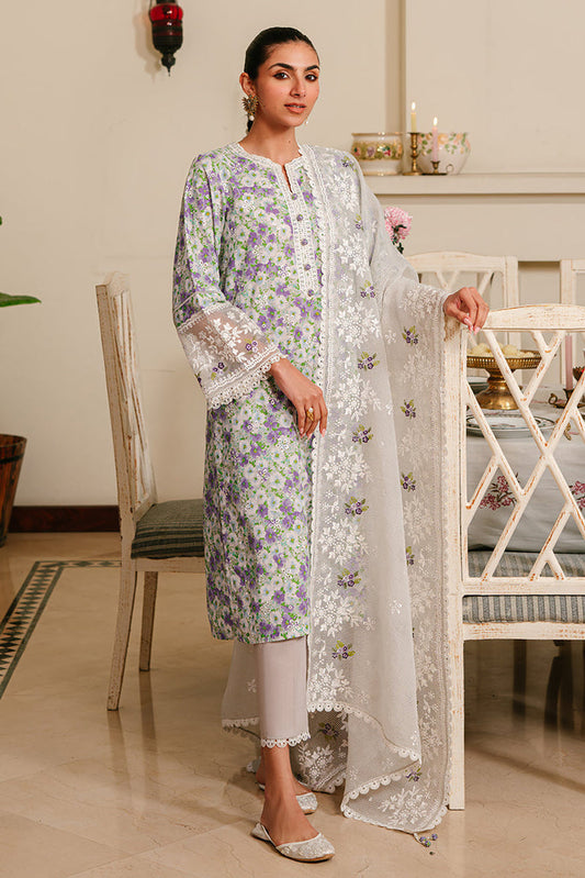 LAVENDER STRETCH | Cross Stitch | Unstitched Eid Lawn 2024