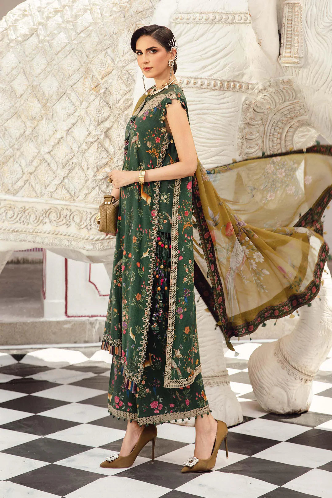 Maria B Mprints Rani Mahal Fall | Design # 7B Unstitched | Collection 2025