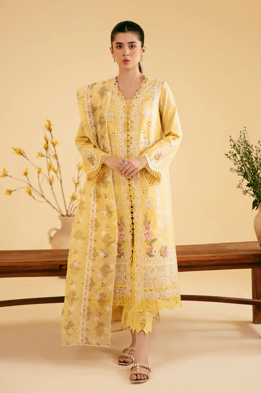 SQ-12 ZHAIN | Qalamkar | Qlinekari Lawn Collection 2024