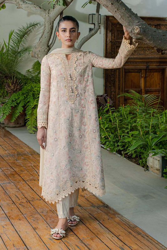 WL-04 CELESTE | Qalamkar | Qline Linen Collection 2023