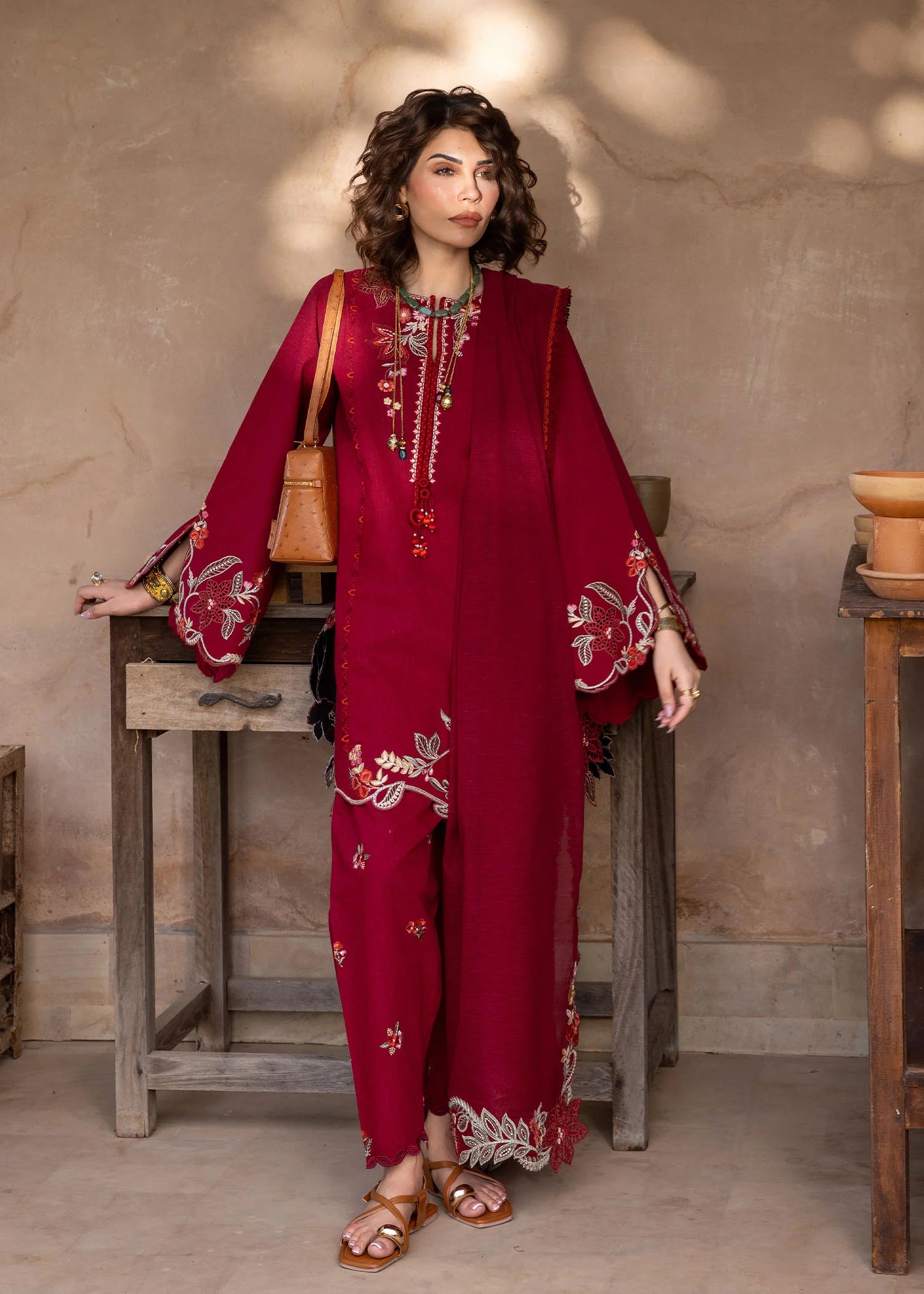 Nina Nakhray | Crimson Mitti Winter Pret Collection 2025
