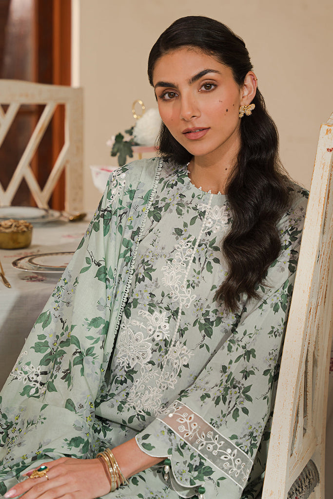 SAGE SILT | Cross Stitch | Unstitched Eid Lawn 2024