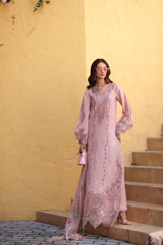 D2 - A - Pink | Saadia Asad | Noor Luxe Chikankari Collection 2026
