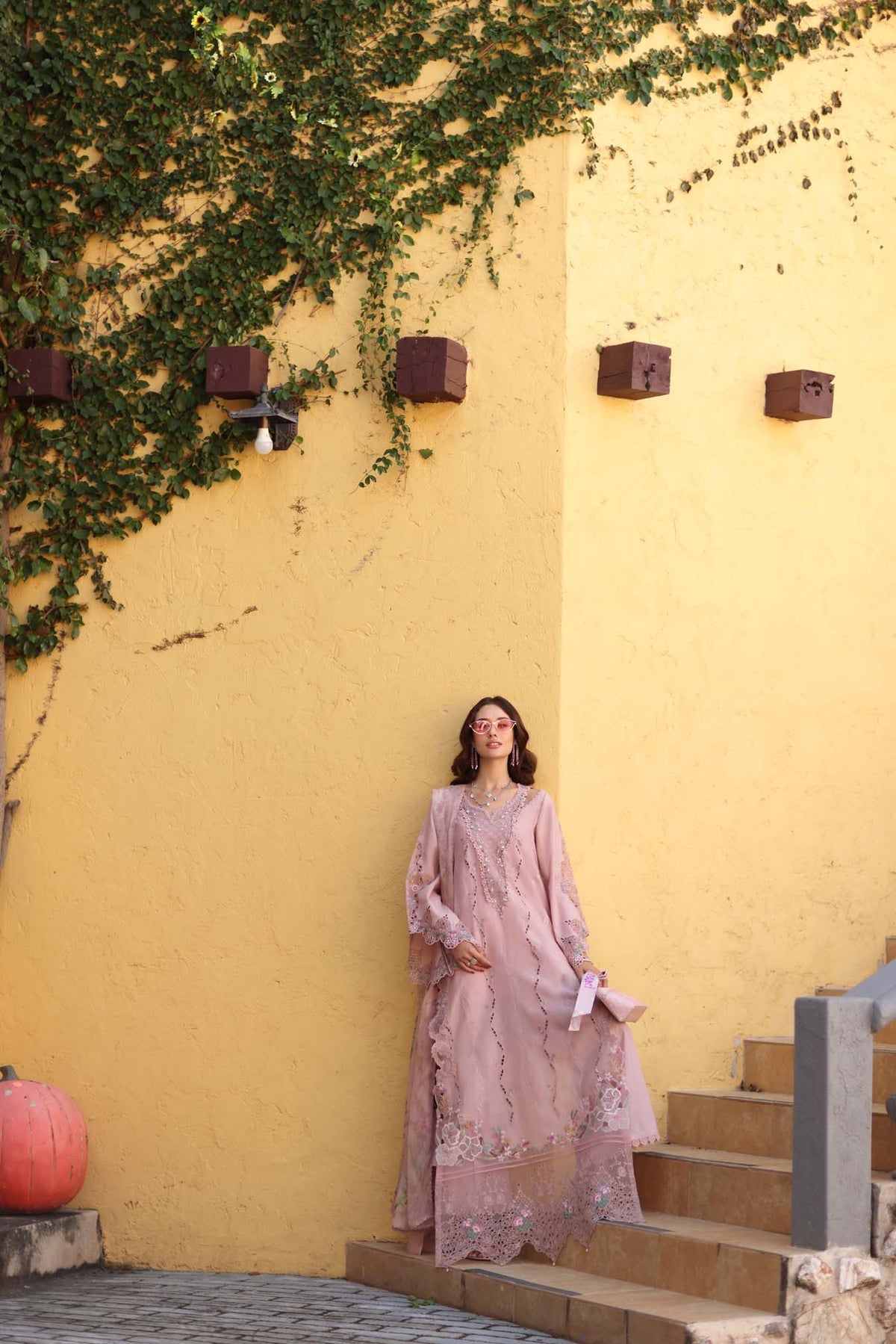 D2 - A - Pink | Saadia Asad | Noor Luxe Chikankari Collection 2026
