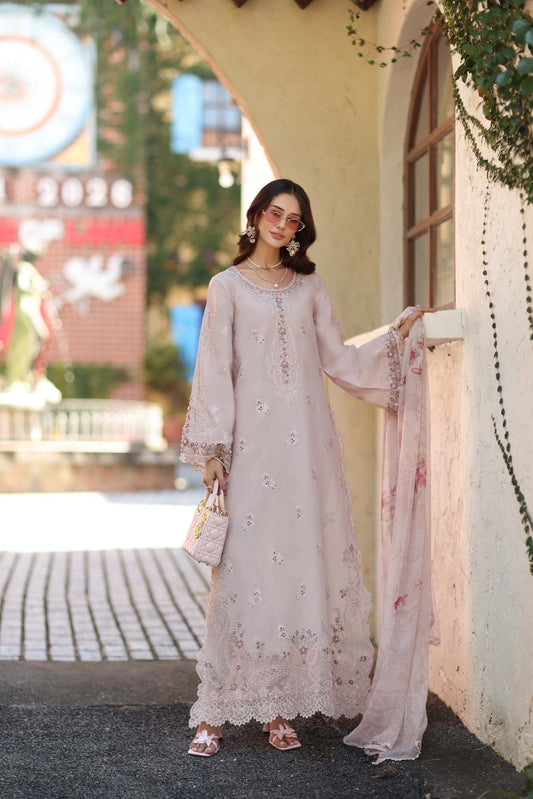 D7 - A - Soft Rose Mink | Saadia Asad | Noor Luxe Chikankari Collection 2026 
