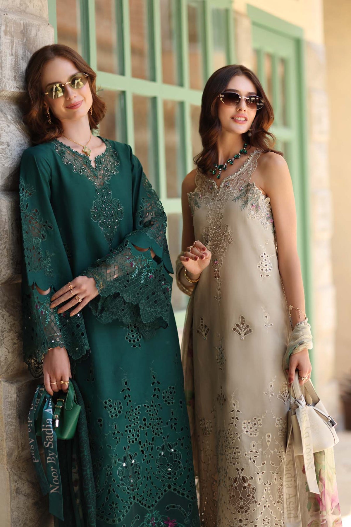 D6 - A - Soft grey | Saadia Asad | Noor Luxe Chikankari Collection 2026