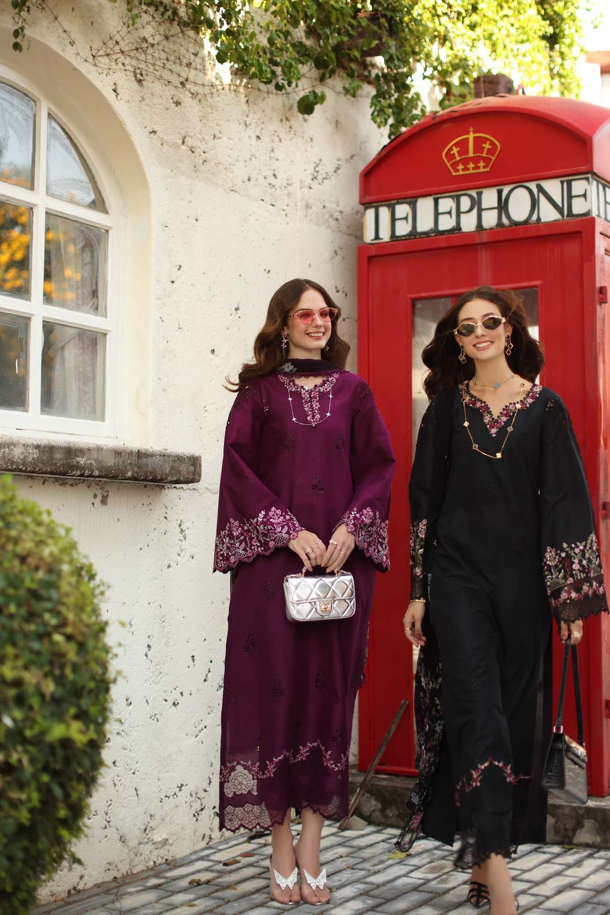 D1 - A - plumberry | Saadia Asad | Noor Luxe Chikankari Collection 2026