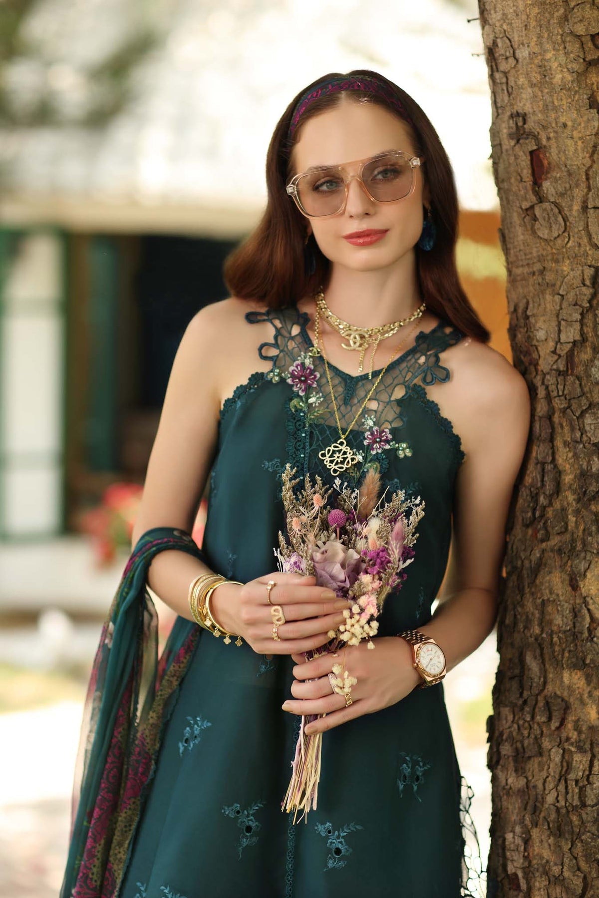 D6 – Coblat Teal | Saadia Asad | Noor Eid Luxury Printskhas Collection 2026